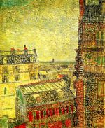 Вид Парижа из комнаты Винсента на улице Лепик 1887